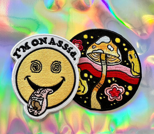 Trippy Time 70’s Acid Disco Patch 2 Pack