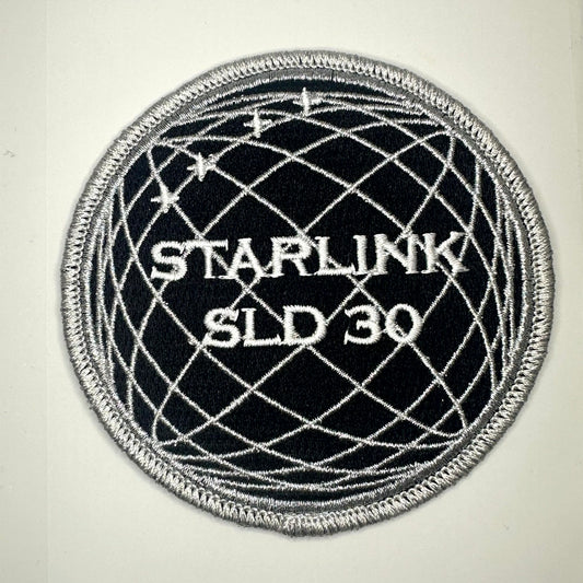 Original SPACEX STARLINK SLD 30 Mission Patch NASA Falcon 9 3.5” EXTREMELY RARE