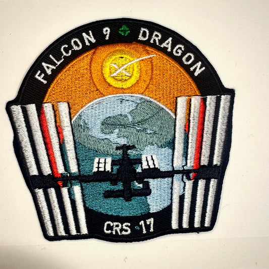 CRS-17 - SPACEX FALCON-9 DRAGON NASA RESUPPLY Mission PATCH 3.5” Iron On
