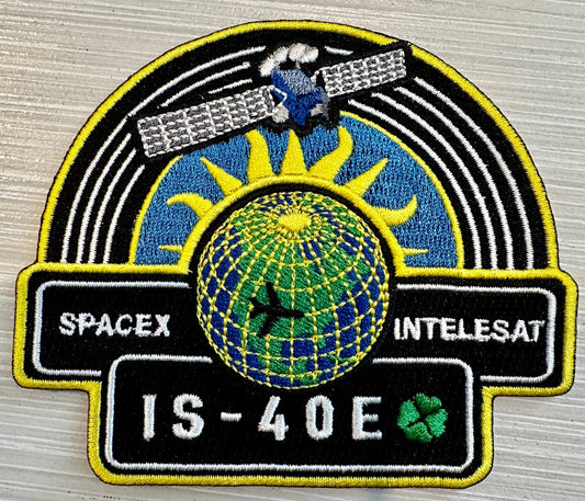 Original SpaceX Intelesat IS - 40E Mission Patch 3.5” Falcon 9