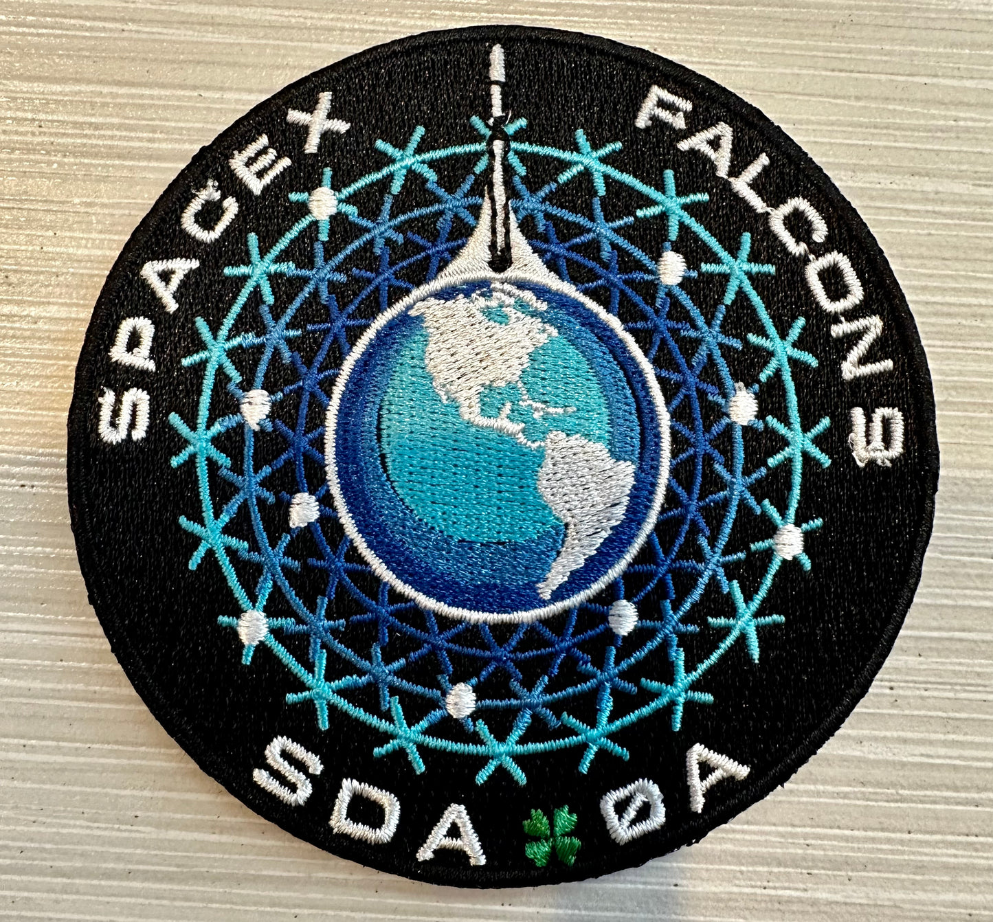 C Original SpaceX SDA - 0A  Mission Patch 3.5” Falcon 9