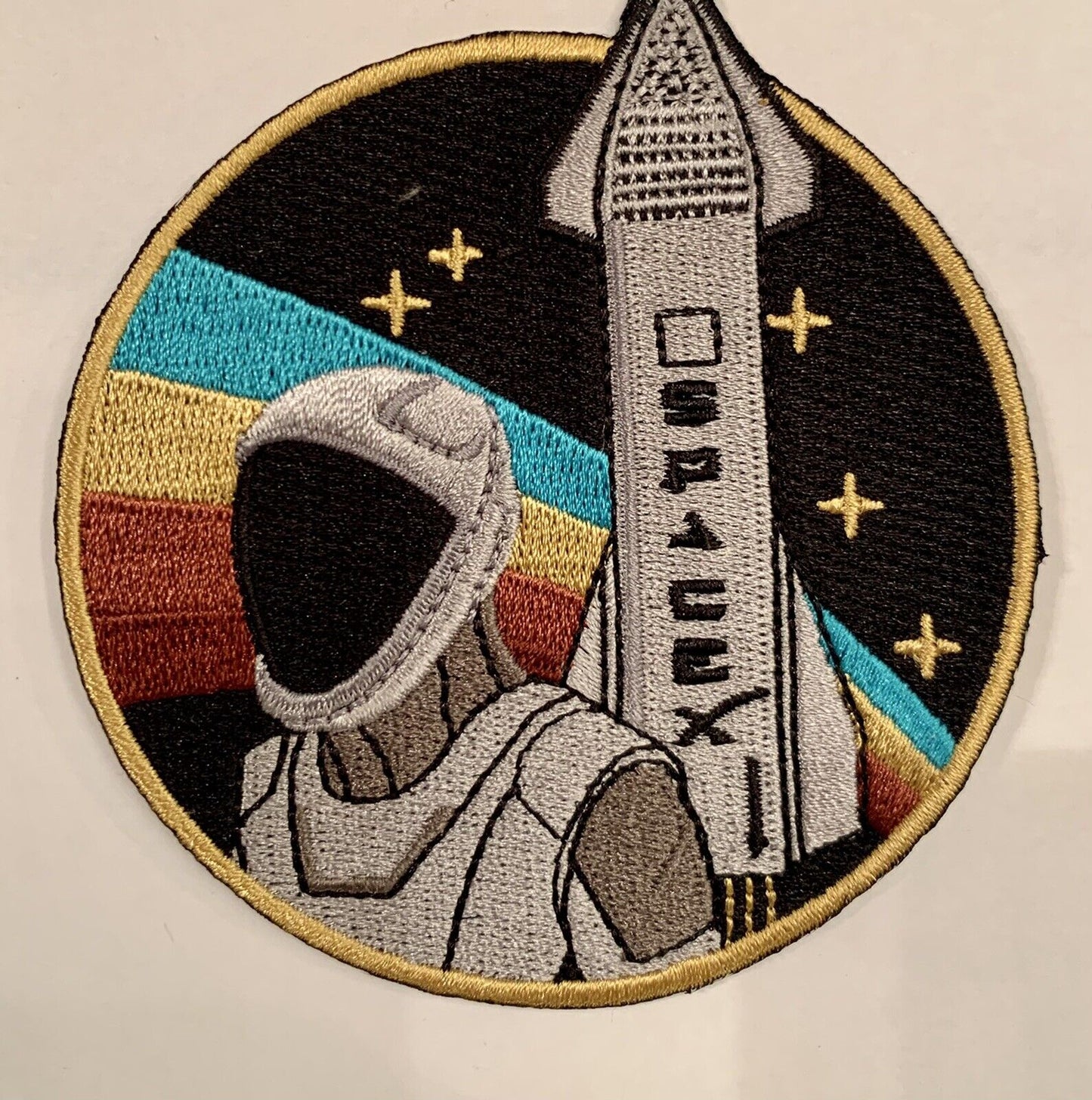 Original SpaceX ASTRONAUT AND STARSHIP - The Astronaut Patch 3.5” NASA ISS Falco