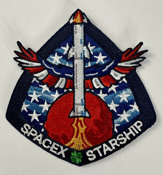 SPACEX STARSHIP PROGRAM MISSION PATCH ORBITAL LAUNCH- 3.5” USA EAGLE