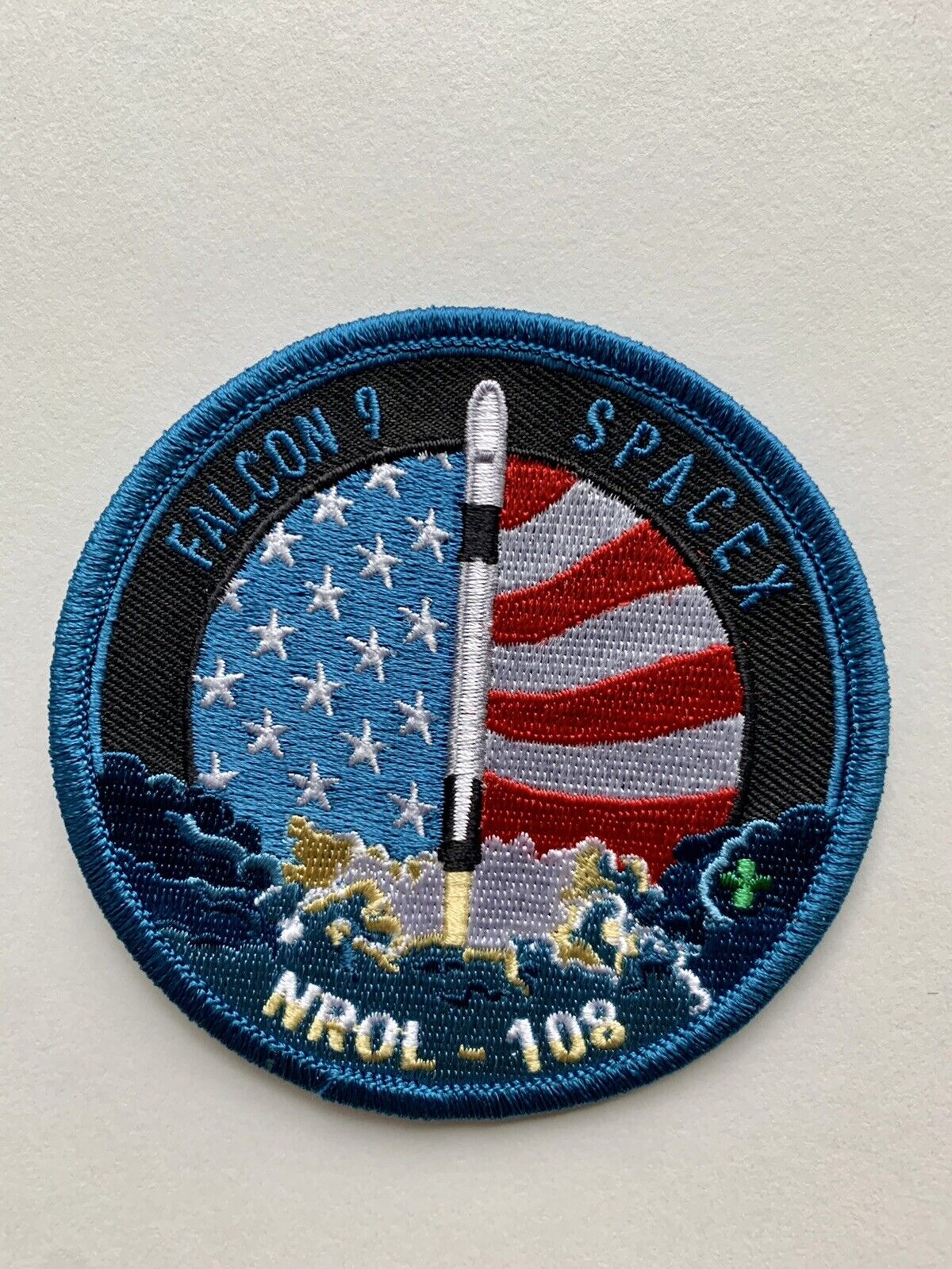 Original SpaceX Falcon 9 NROL-108 Mission Patch NASA 3.5” Mint Condition