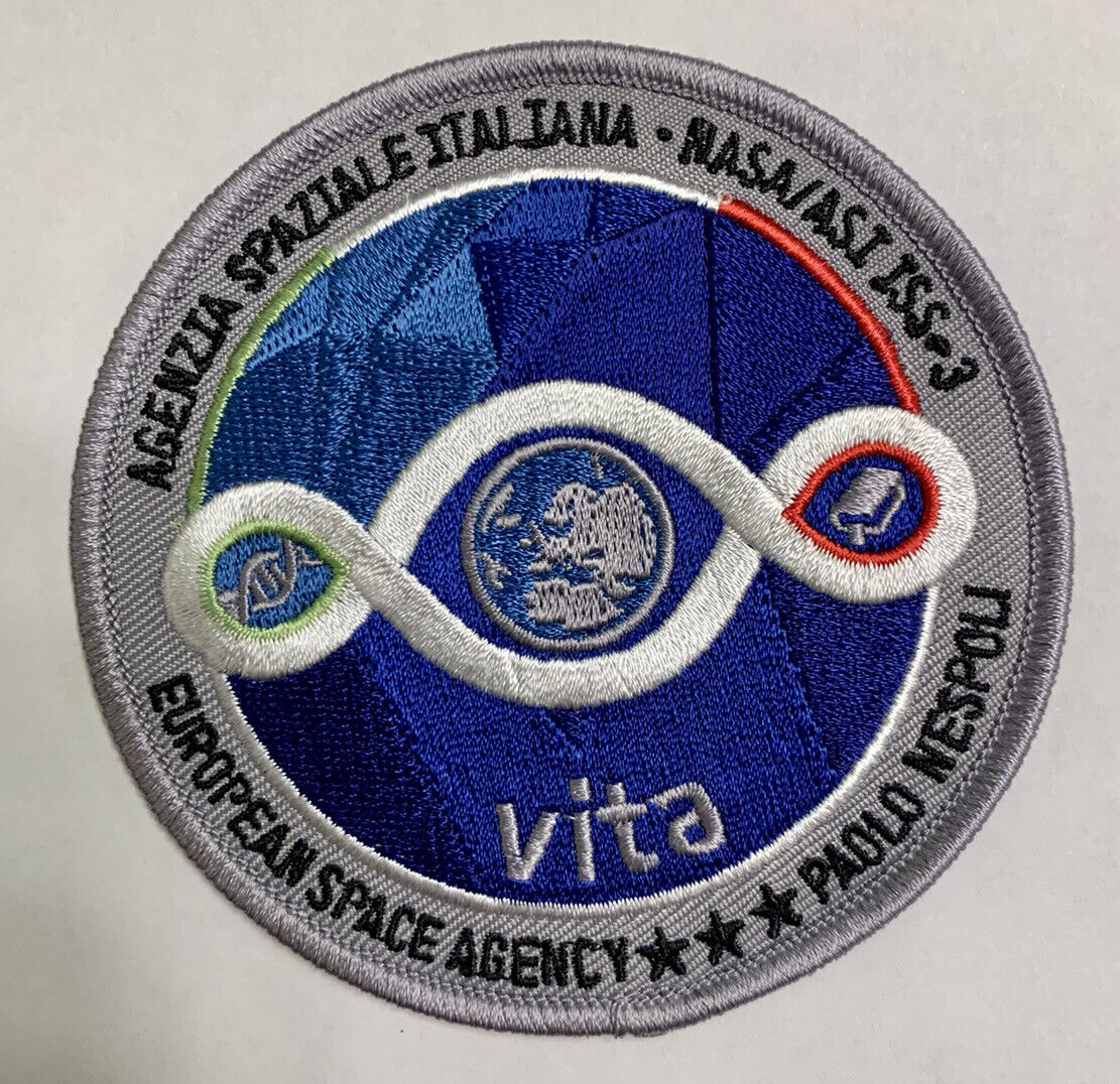 ESA - EUROPEAN SPACE AGENCY ITALY VITA ISS MISSION PATCH - 3.5” NASA SPACEX