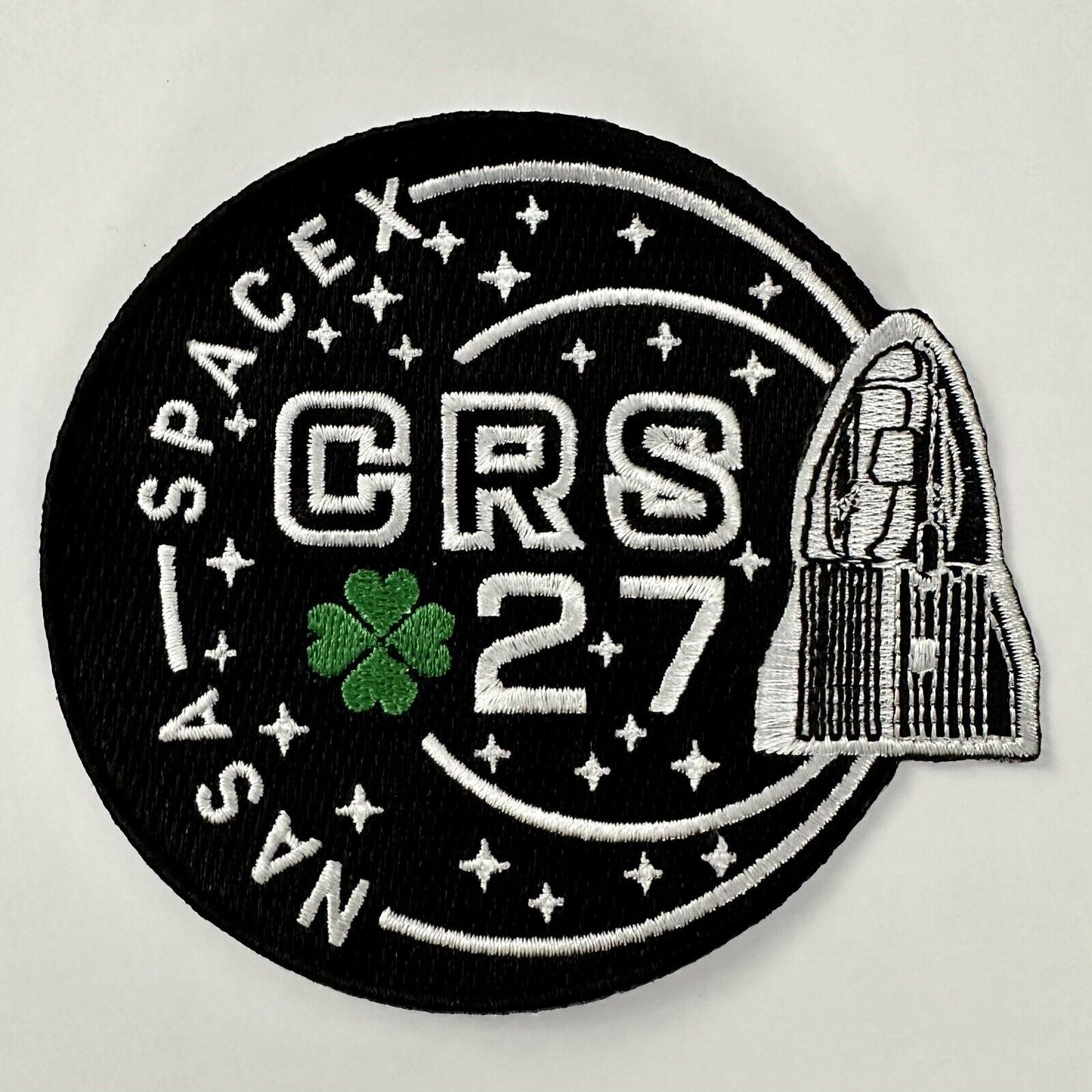 ORIGINAL SPACE X  CRS - 27 DRAGON MISSION PATCH NASA FALCON 9 ISS