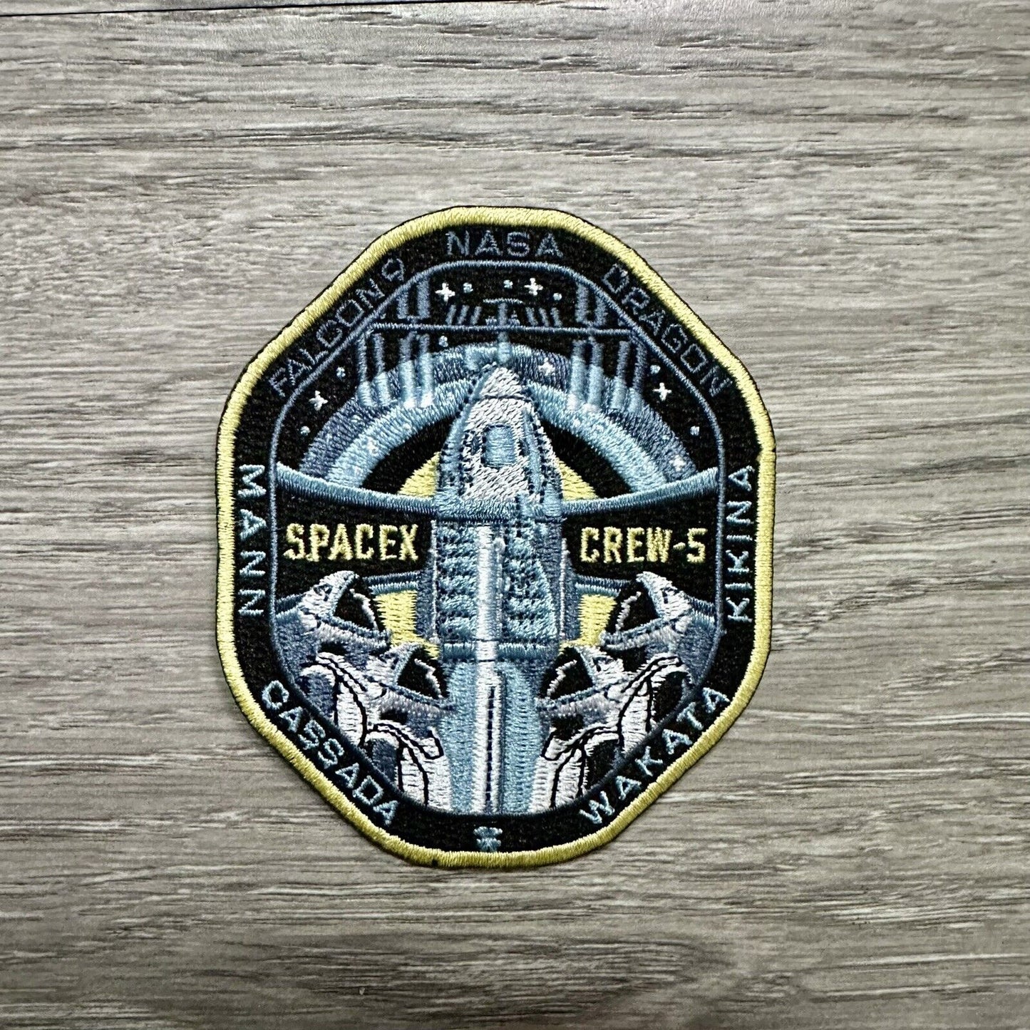 OrIginal SPACEX  CREW 5 ISS MISSION - SPC  CREW DRAGON- SPACE PATCH NASA