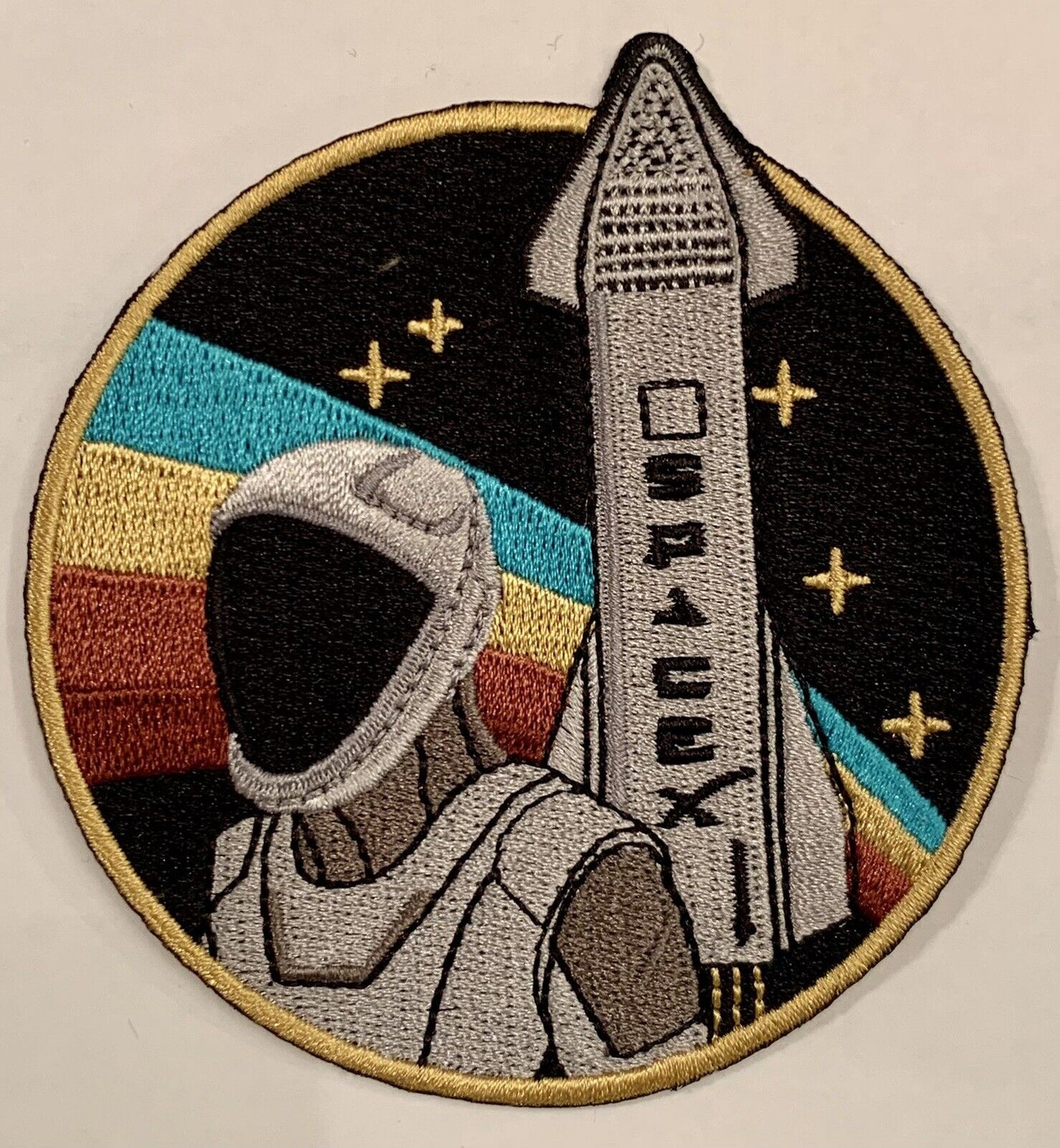 Original SpaceX ASTRONAUT AND STARSHIP - The Astronaut Patch 3.5” NASA ISS Falco