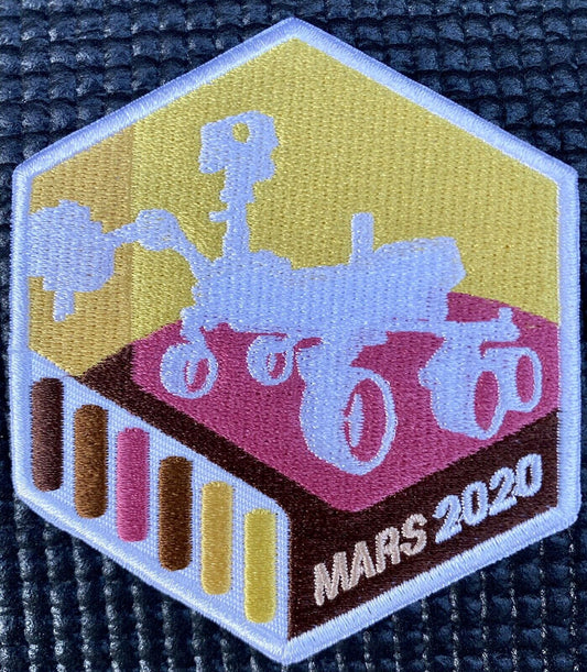 NASA JPL - MARS 2020 PERSEVERANCE ROVER - MISSION PATCH - 3” L 3.5” W