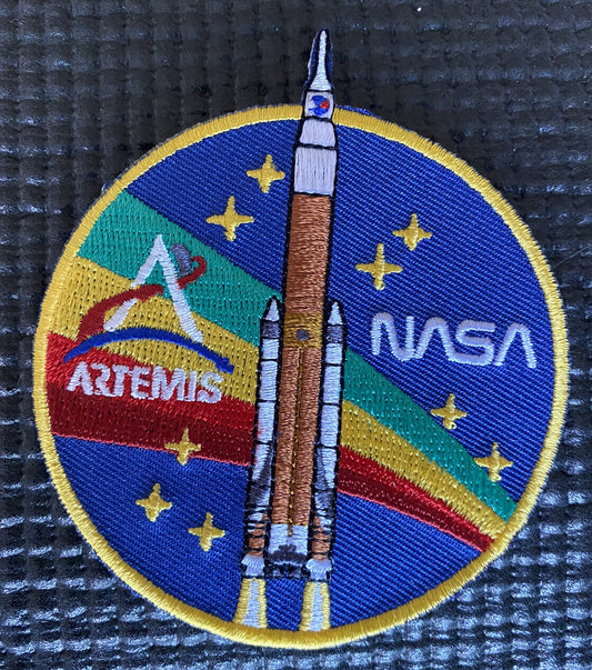 NASA ARTEMIS PROGRAM - SLS ROCKET - MOON ASTRONAUT MISSION PATCH - 3.5”