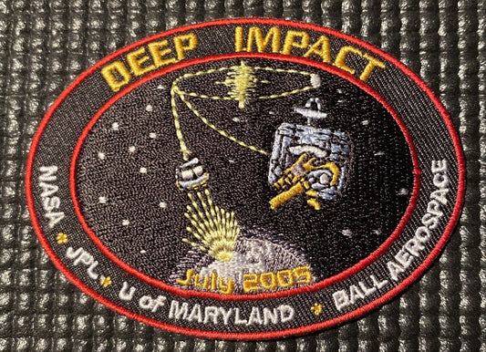 DEEP IMPACT - NASA JPL MISSION - SATELLITE SPACE PATCH - 3.5”