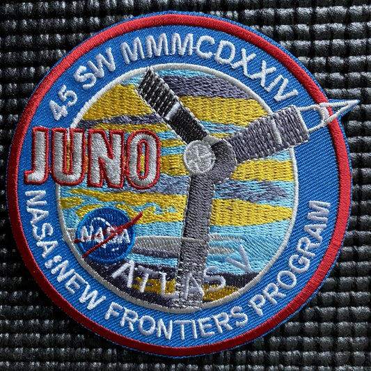 NASA JPL JUNO JUPITER MISSION PATCH - NEW FRONTIERS SPACE PROGRAM - 3.5”