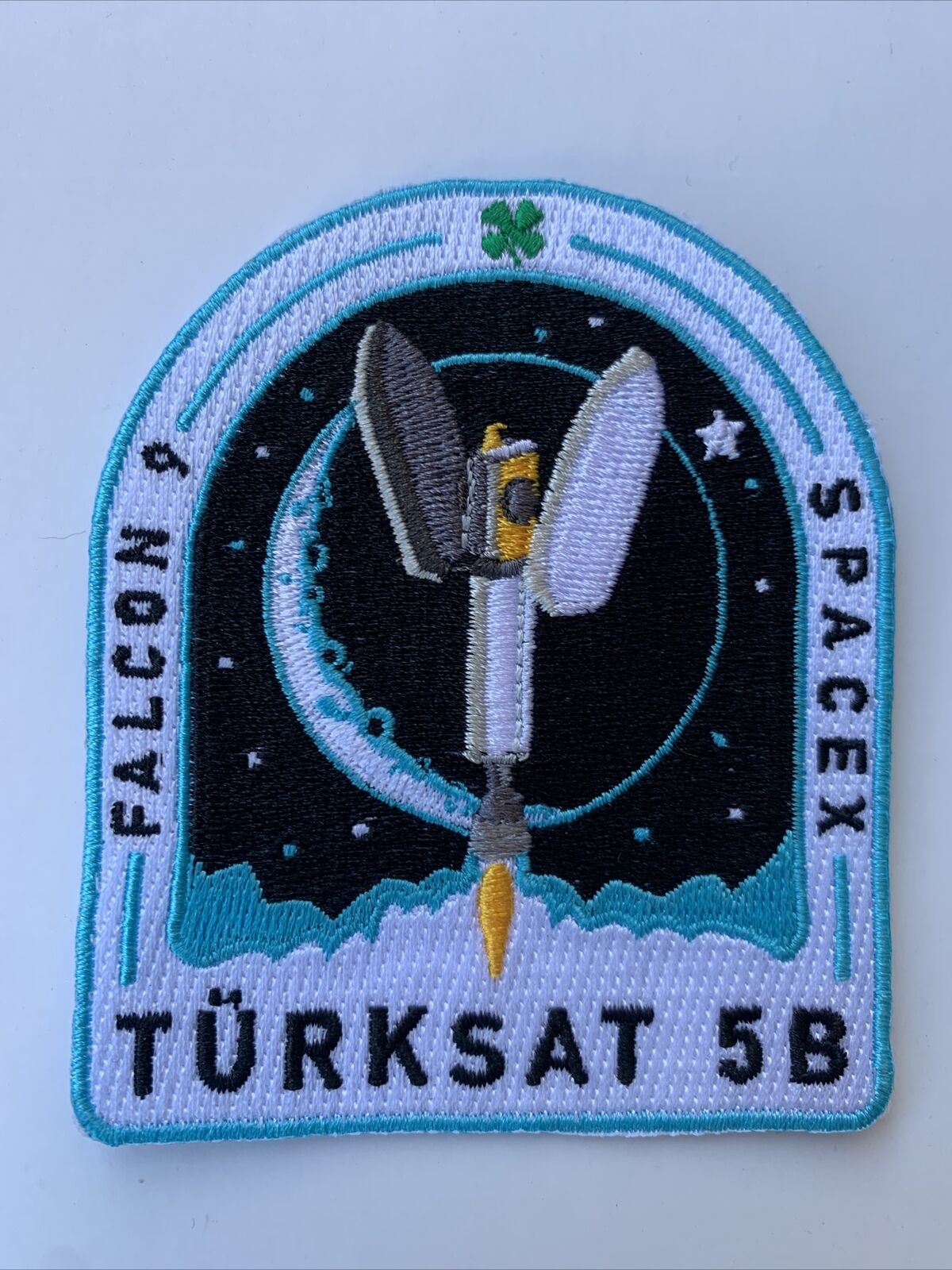 Original SPACEX TURKSAT 5B MISSION PATCH FALCON 9