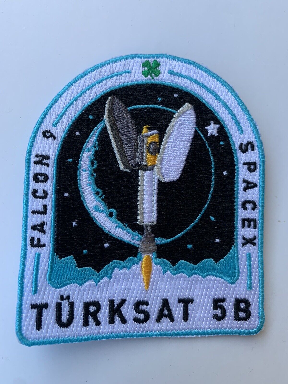 Original SPACEX TURKSAT 5B MISSION PATCH FALCON 9
