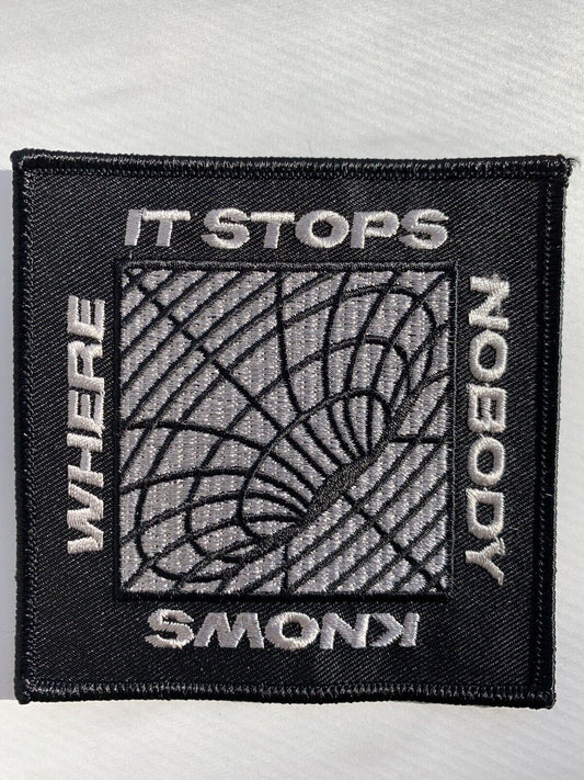 Where It Stops Nobody Knows! Punk Emo Trippy 3.5” Question Everything Patch