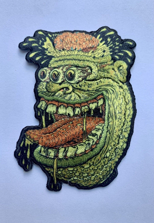 Trippy Troll Face Iron On Sew On Patch 3”