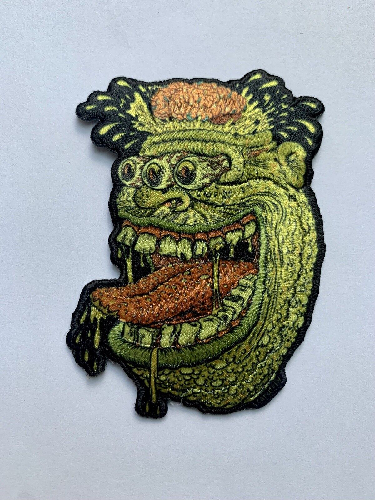 Trippy Troll Face Iron On Sew On Patch 3”