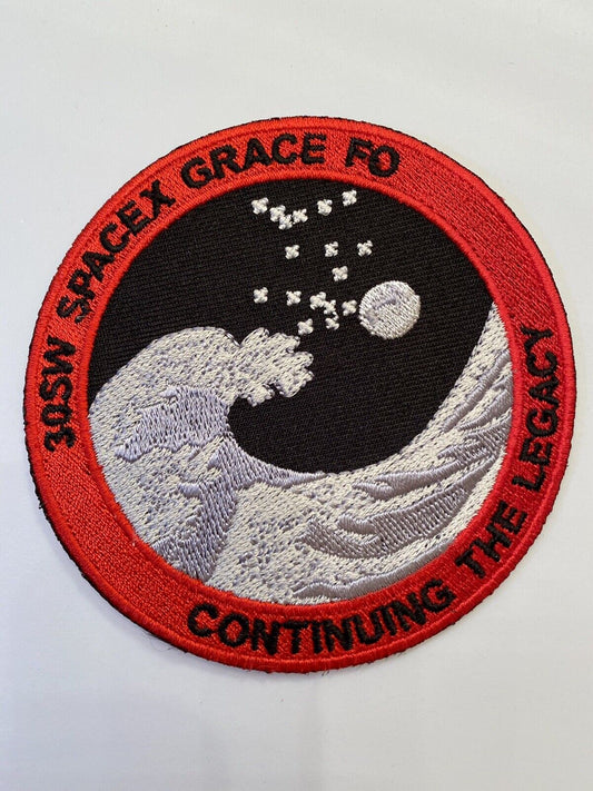 Rare SPACEX Grace FO - Continue The Legacy Mission PATCH