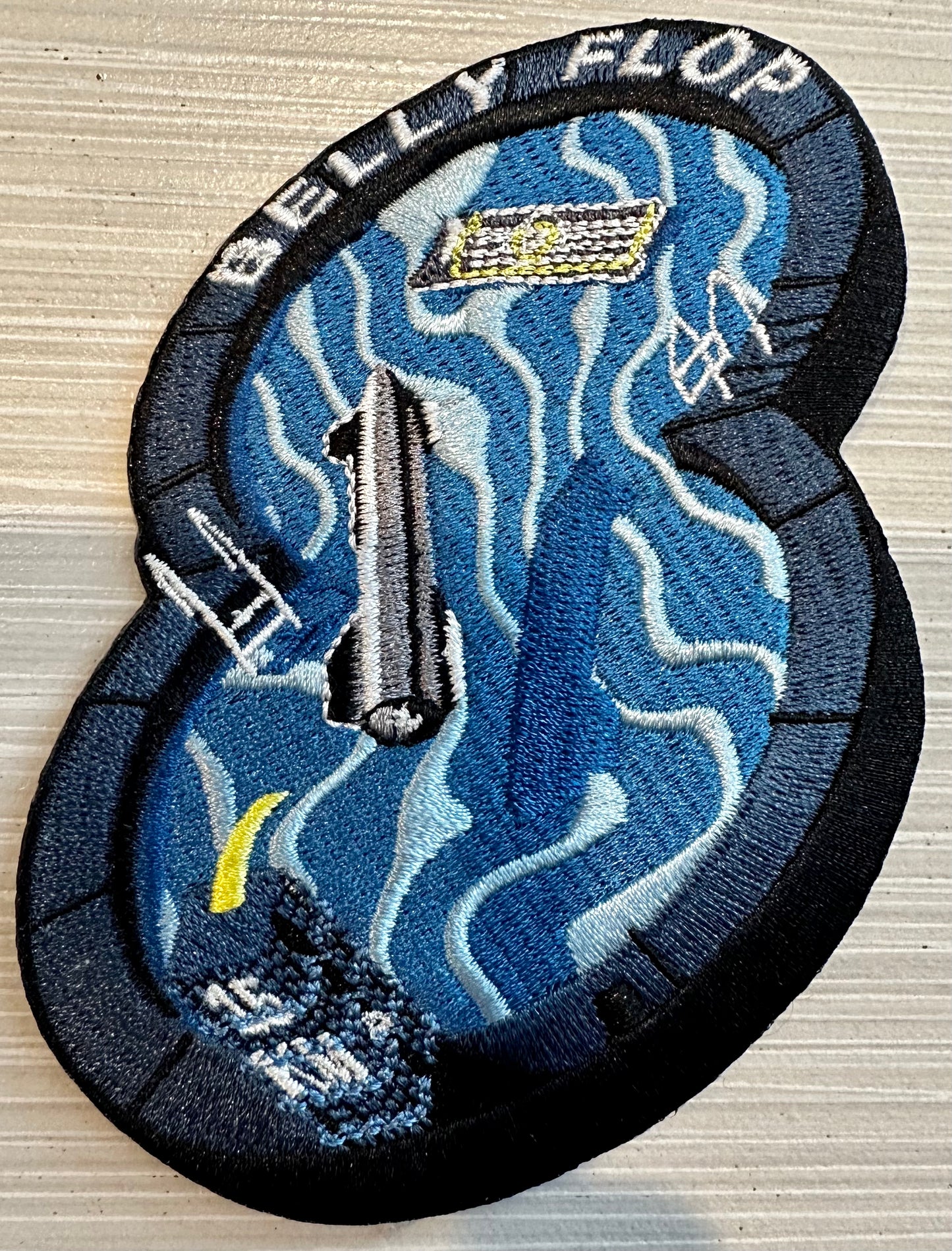Original SpaceX Starship Bellyflop Test Flight Internal Mission Patch 3.5” Starbase Texas