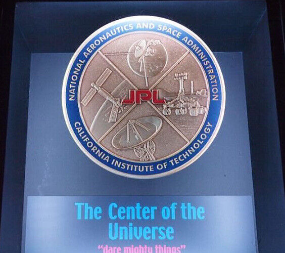 JET PROPULSION LAB (JPL NASA) PATCH - THE CENTER OF THE UNIVERSE EMBLEM - 3.5”
